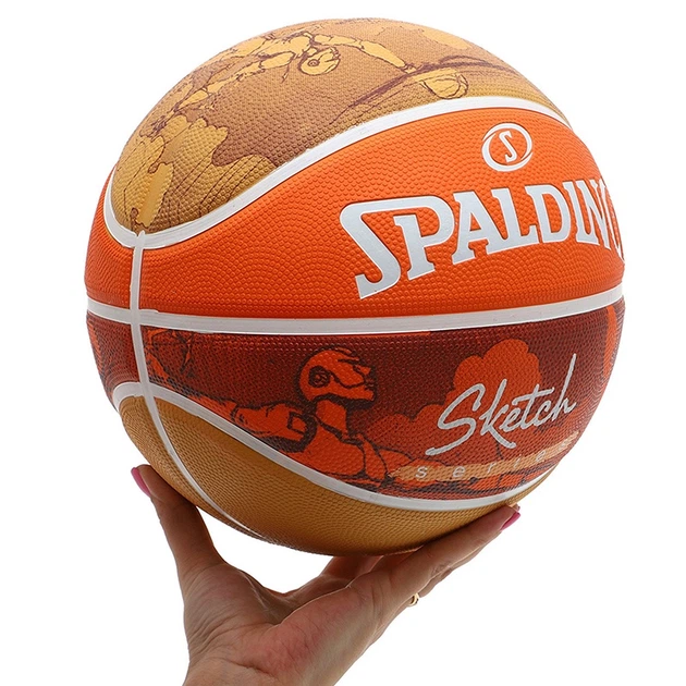 Мяч баскетбольный Spalding резиновый Jump Sketch 84452Y №7 Оранжевый (57484063) - Фото 7 Мяч баскетбольный Spalding резиновый Jump Sketch 84452Y №7 Оранжевый (57484063) - изображение 7