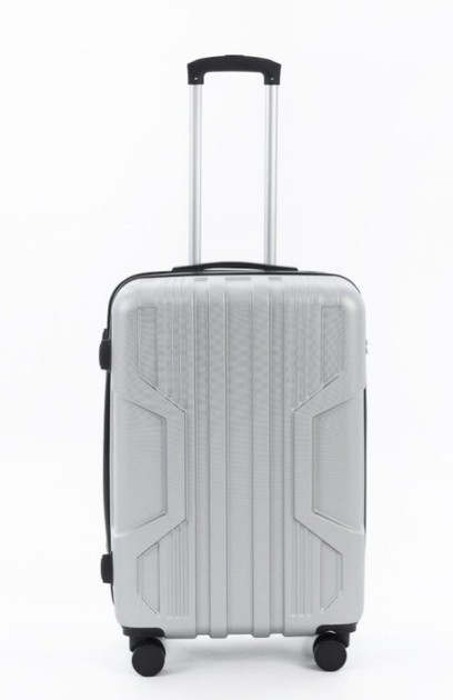 Дорожный чемодан ABS-пластик Travel World R33423M-SL Серебристый 65x43x26см на колесах - изображение 3