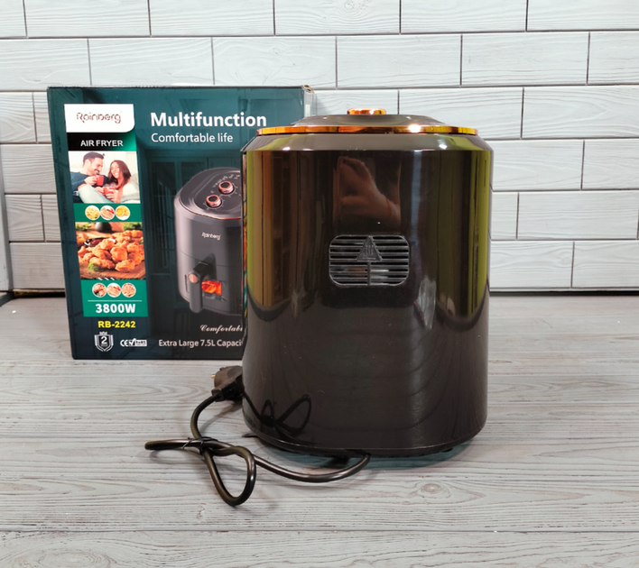 Аерофритюрниця безоливна електрична Rainberg RB-2242 6 л 3800W - зображення 6
