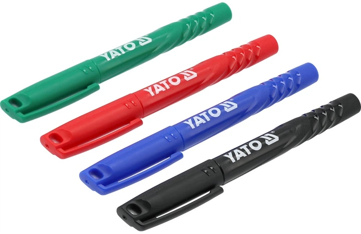 Маркери технічні Yato YT-69310 упаковка 36 шт Чорні Зелені Сині Червоні (5906083123993) - зображення 3