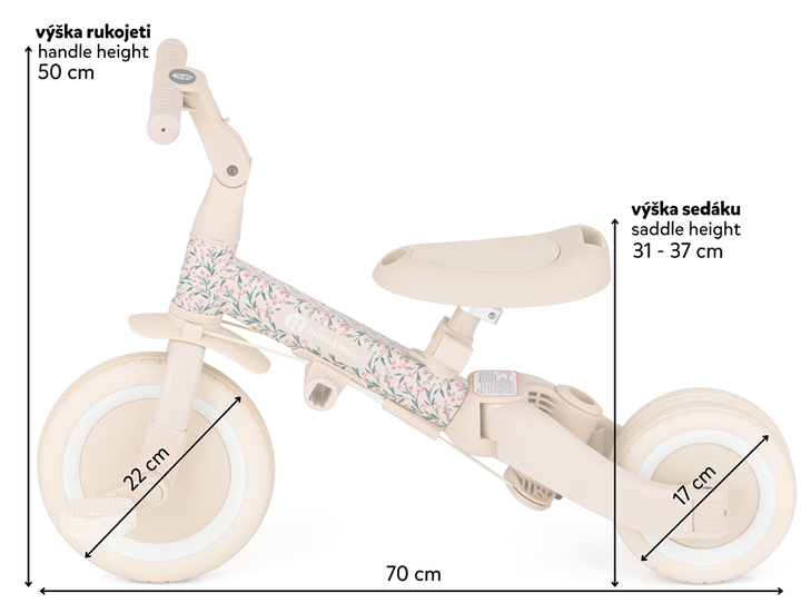 Біговел Petite&Mars 5 в 1 Turbo / Pink Meadow (613364) (8596202017509) - зображення 12