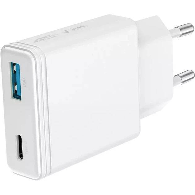 Зарядное устройство Proove Proove Slender 45W (Type-C + USB) white (WCSL45110002) - изображение 2
