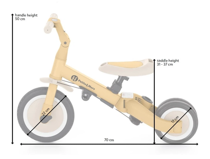 Біговел Petite&Mars 5 в 1 Turbo / Misty Green (613817) (8596202008941) - зображення 11