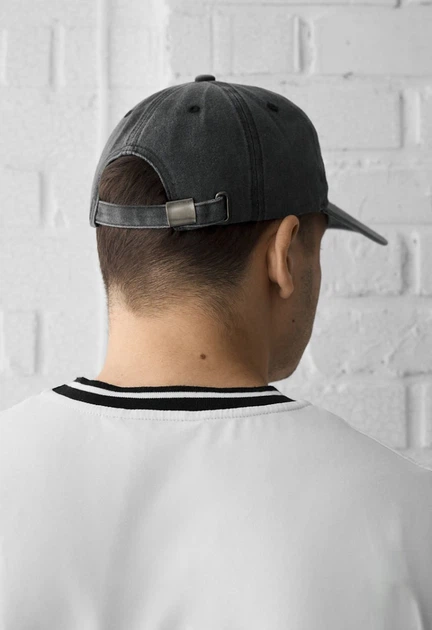 Кепка мужская Стиф темно-серый однотонный с логотипом Staff dark gray logo Универсальный (384656) - Фото 2 Кепка мужская Стиф темно-серый однотонный с логотипом Staff dark gray logo Универсальный (384656) - изображение 2