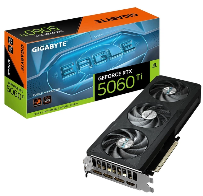 Відеокарта Gigabyte RTX 5060 Ti 8GB EAGLE MAX OC (GV-N506TEAGLEMAX OC-8GD) (GDDR7, 128 bit, PCI-E v5.0 x8) - Фото 10 Відеокарта Gigabyte RTX 5060 Ti 8GB EAGLE MAX OC (GV-N506TEAGLEMAX OC-8GD) (GDDR7, 128 bit, PCI-E v5.0 x8) - зображення 10