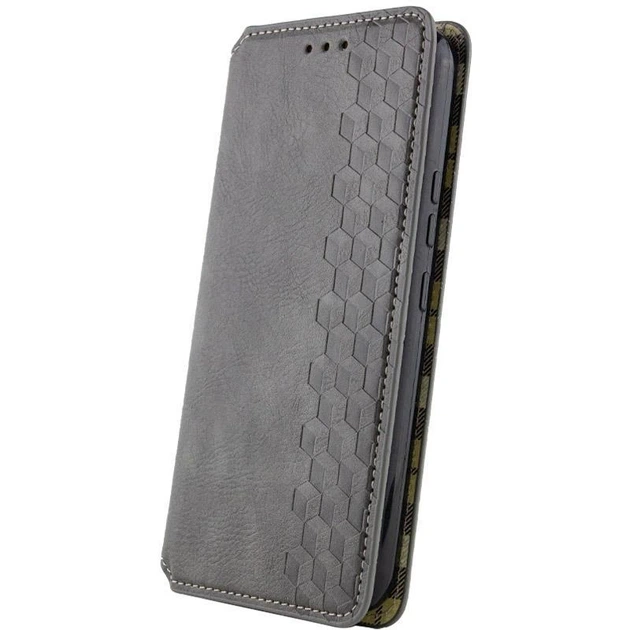 Шкіряний чохол-книжка GETMAN Cubic (PU) для Samsung Galaxy A57 5G Grey - Фото 3 Шкіряний чохол-книжка GETMAN Cubic (PU) для Samsung Galaxy A57 5G Grey - зображення 3