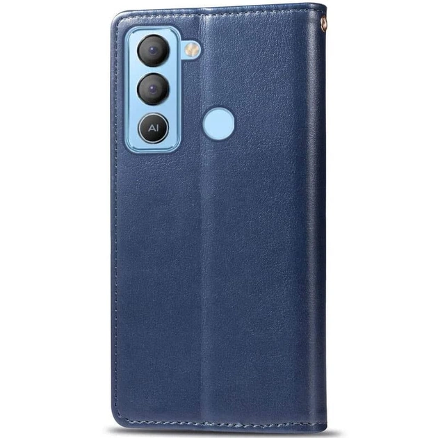 Кожаный чехол-книжка GETMAN Gallant (PU) для TECNO Pop 5 LTE Синий - Фото 2 Кожаный чехол-книжка GETMAN Gallant (PU) для TECNO Pop 5 LTE Синий - изображение 2