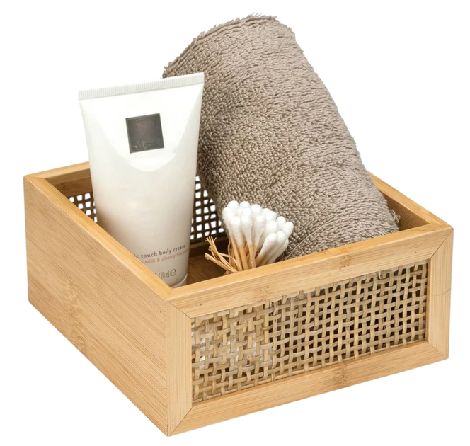 Taca na kosmetki Wenko Allegre Bamboo 15 x 7 x 15 cm (4008838376881) - obraz 3