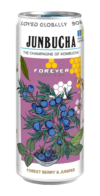 Упаковка напитка безалкогольного Ever Aid Janbucha Forest Berry & Jupiner 330 мл х 12 шт (14820183003338) - изображение 2