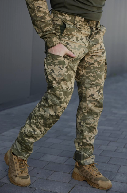 Тактичні посилені штани піксель Kayman Military чоловічі брюки для військових розмір М - Фото 3 Тактичні посилені штани піксель Kayman Military чоловічі брюки для військових розмір М - зображення 3