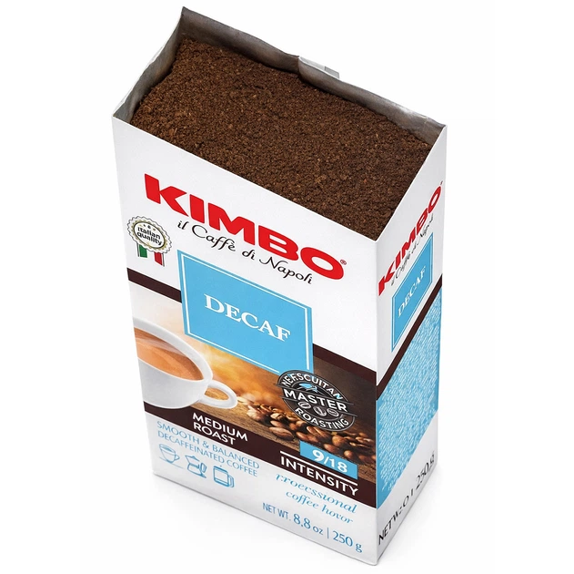 Кава Мелена без Кофеїну Kimbo il Caffe di Napoli Decaf 250г - Фото 2 Кава Мелена без Кофеїну Kimbo il Caffe di Napoli Decaf 250г - изображение 2