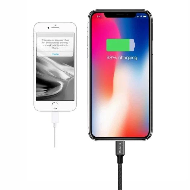 Кабель Baseus Yiven Cable USB to Lightning 1.8м 2A (CALYW-A01) Black - зображення 7