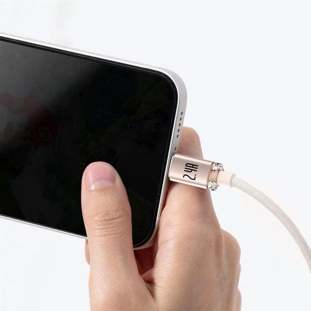 Кабель Baseus Crystal Shine Series USB to Lightning 2.4A 1.2м (CAJY001104) Pink - зображення 8