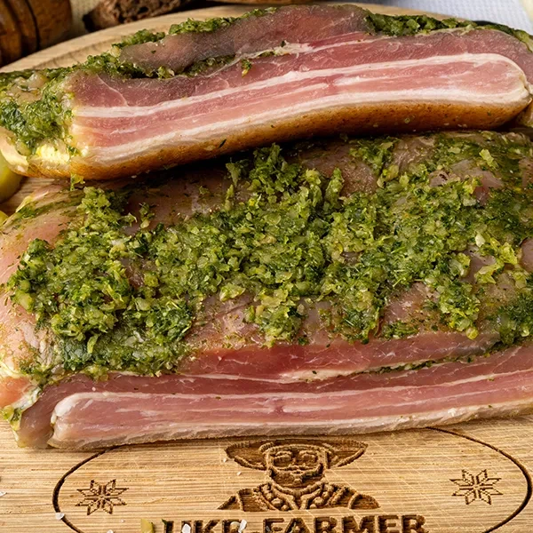 Солонина с зеленью и чесноком UKR.FARMER 0.4 кг - изображение 3