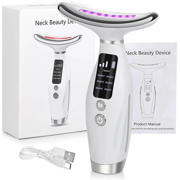 Массажер для лица шеи и тела с микротоками Neck Beauty Device - Фото 4 Массажер для лица шеи и тела с микротоками Neck Beauty Device - изображение 4