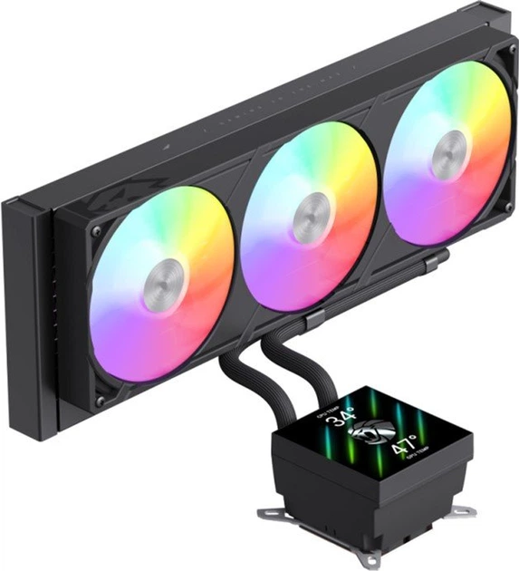 Водяное охлаждение GameMax Glacier 360 LCD BK 326423 - Фото 3 Водяное охлаждение GameMax Glacier 360 LCD BK 326423 - изображение 3