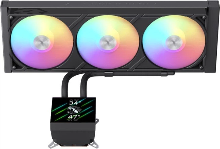 Водяное охлаждение GameMax Glacier 360 LCD BK 326423 - Фото 5 Водяное охлаждение GameMax Glacier 360 LCD BK 326423 - изображение 5