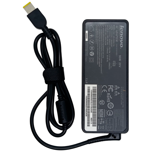 Блок питания для ноутбука Lenovo 20V 4.5A USB без индикатора Black - изображение 7