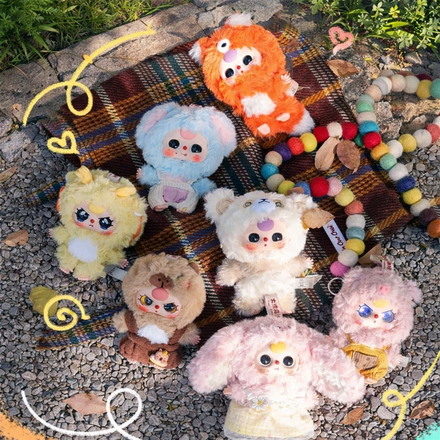Колекційна м'яка іграшка-сюрприз Pop Top з кільцем Baby Three Милі крихітки (CRP2604) - зображення 2