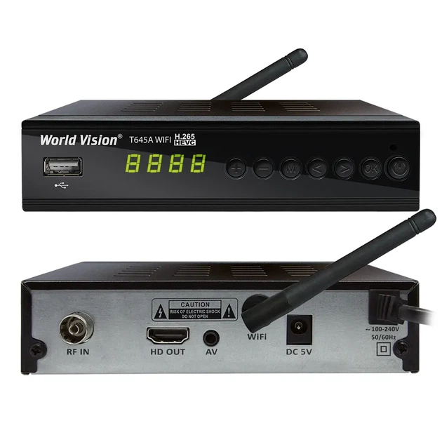 Тюнер World Vision T645A WiFi FM - Фото 2 Тюнер World Vision T645A WiFi FM - зображення 2