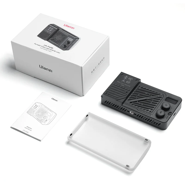 Бездротове студійне світло відеосвітло Ulanzi LM-P40RGB Portable Video Light 40W RGB 5000mAh Black (L130) - зображення 2