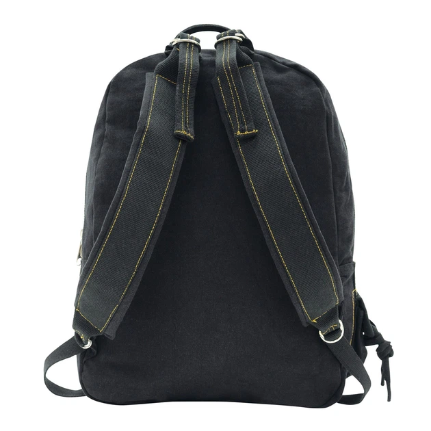 Рюкзак милитари Rothco Vintage Canvas Flight Bag 9765 Black — винтажный армейский рюкзак из плотного канваса - изображение 2