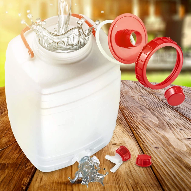 Plastikowa beczka z kranikiem Kadax Asele na wodę 15 L (K4111) (5903699432587) - obraz 6