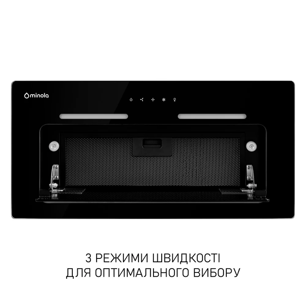 Вытяжка полновстраиваемая Minola HBI 6873 BL GLASS 1200 LED Line - изображение 3