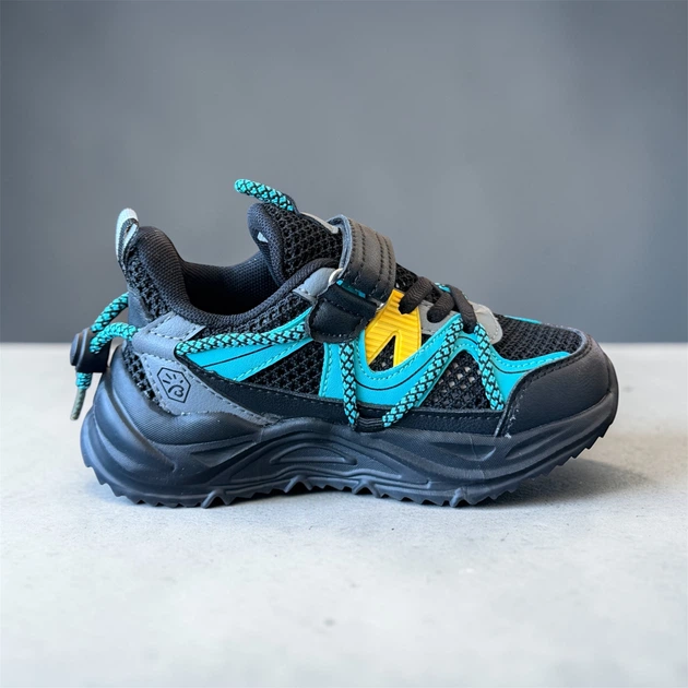Текстильные кроссовки Bessky для мальчика Черный 29 (18,5 см) (B718 black-blue) - изображение 2