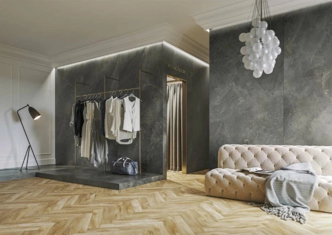Керамограніт Cerrad Gres Masterstone Graphite Rect 119,7x59,7см (5903313315517) - Фото 2 Керамограніт Cerrad Gres Masterstone Graphite Rect 119,7x59,7см (5903313315517) - зображення 2