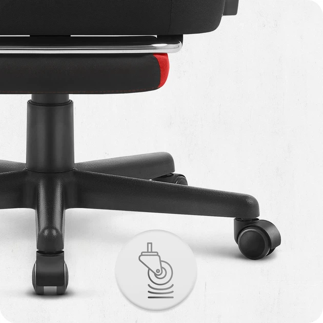 Геймерське крісло Cabro C504 BLACK RED тканина Чорно-Червоний - Фото 5 Геймерське крісло Cabro C504 BLACK RED тканина Чорно-Червоний - изображение 5