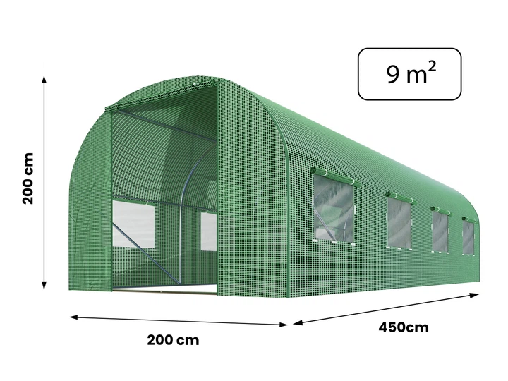 Теплиця садова 2 x 4,5 x H2 м 9 м² Plonos - Фото 2 Теплиця садова 2 x 4,5 x H2 м 9 м² Plonos - изображение 2