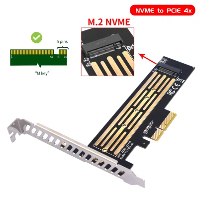 Контролер Dynamode M.2 SSD NVMe M-Key to PCI-E 3.0 x4/ x8/ x16, full profile br (PCI-Ex4- M.2 M-key) - зображення 7