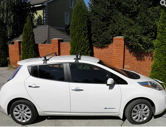Багажник на гладкую крышу Nissan Leaf аэродинамический Kenguru Camel Aero - изображение 3