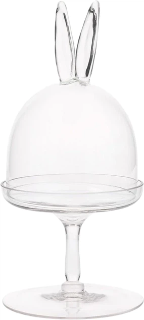 Блюдо Homla Prata скляна з кришкою у формі кролика 12x23 см (5904183810041) - зображення 2