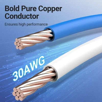 Патч-корд 5м, S/FTP cat 8 RJ-45 COPPER black VENTION (IKGBJ) - зображення 4