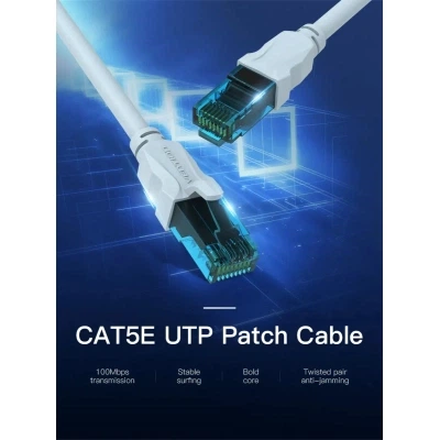 Патч-корд 5м, RJ-45 cat 5e UTP blue VENTION (VAP-A10-S500) - Фото 3 Патч-корд 5м, RJ-45 cat 5e UTP blue VENTION (VAP-A10-S500) - зображення 3