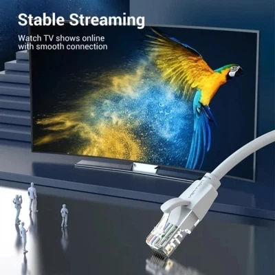 Патч-корд 1м, UTP cat 6 RJ-45 gray VENTION (IBEHF) - изображение 5