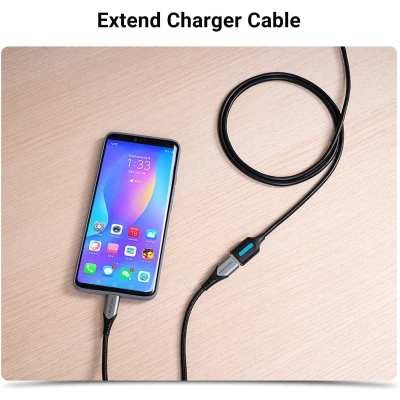 Дата кабель USB 3.0 AM/AF 0.5m black Vention (CBHBD) - Фото 3 Дата кабель USB 3.0 AM/AF 0.5m black Vention (CBHBD) - изображение 3