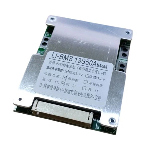 BMS контроллер 13S 50А плата заряда защиты 13х Li-ion 48В с балансиром - Фото 2 BMS контроллер 13S 50А плата заряда защиты 13х Li-ion 48В с балансиром - изображение 2
