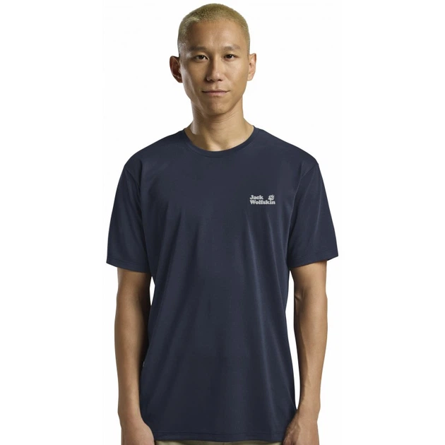Футболка спортивна VONNAN GRAPHIC T M Jack Wolfskin A62314_T0494 46-48 Синій (4064886642293) - Фото 1 Футболка спортивна VONNAN GRAPHIC T M Jack Wolfskin A62314_T0494 46-48 Синій (4064886642293) - изображение 1