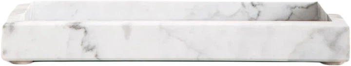 Декоративна таця Homla Marmuri з білого мармуру 25 x 15 x 3 см (5906496768873) - зображення 4