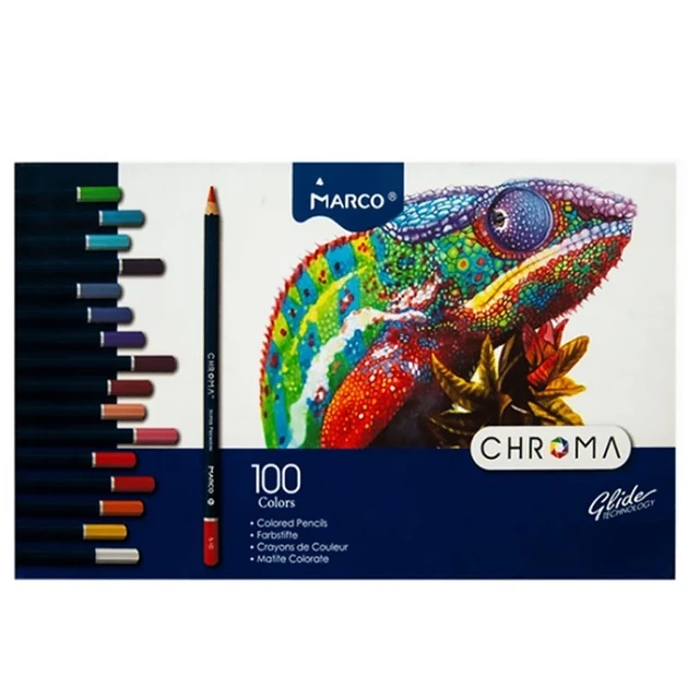 Олівці кольорові Marco Chroma 100 кольорів 8010-100CB - изображение 2