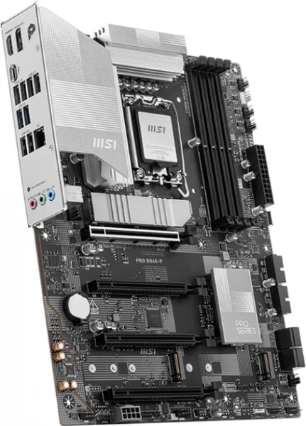 Материнська плата msi pro b860-p (s1851, Intel b860, ddr5) - Фото 3 Материнська плата msi pro b860-p (s1851, Intel b860, ddr5) - зображення 3