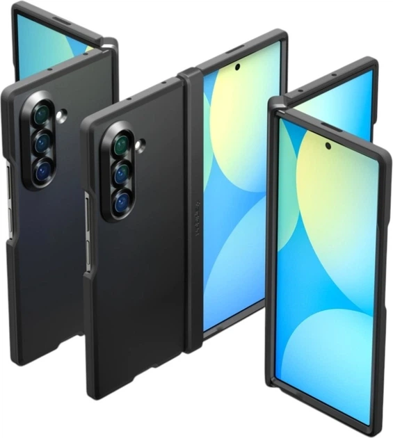 Etui Spigen Tough Armor Pro Mag MagSafe do Samsung Galaxy Z Fold 7 Black (ACS09549) - obraz 9