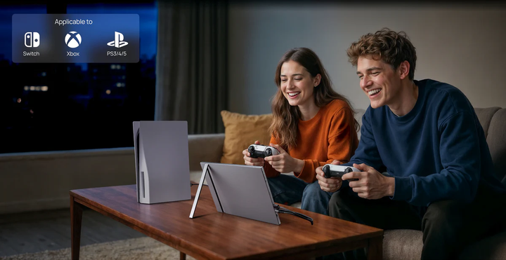 Портативный игровой монитор ARZOPA Z1FC 16.1" Grey FHD 144Hz (чехол в комплекте) - изображение 13