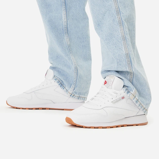 Чоловічі кросівки Reebok Classic Leather 100008491 40 (7.5US) Білі (4065419131956) - зображення 2