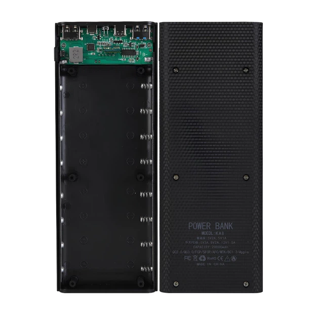 Корпус для Power Bank 8х18650 з Type-C та 2×USB 5V2A – модуль повербанку, бокс для акумуляторів 18650 - зображення 8