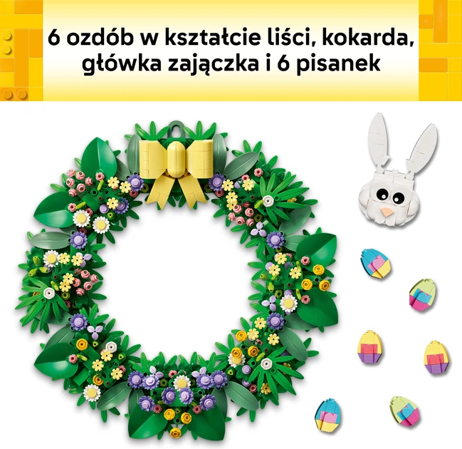 Zestaw klocków LEGO Iconic Wiosenny wieniec 747 elementów (40957) - obraz 4