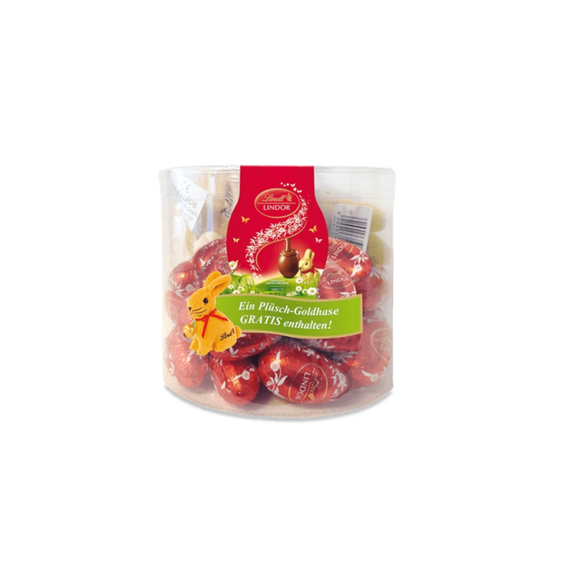 Пасхальные яйца Lindt Lindor с плюшевой игрушкой 450г 25шт - изображение 3